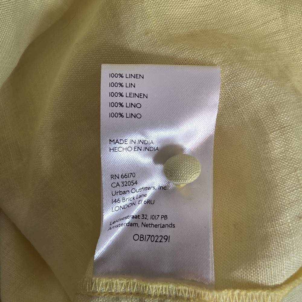 Anthropologie Maeve The Audie Linen Puff-Sleeve Blouse​​ Size Small - Picture 6 of 10